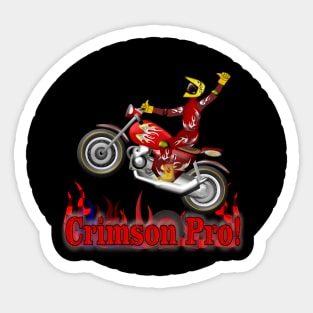 Crimson Pro Sticker